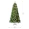 7ft. Pre-Lit Hudson Pine Artificial Christmas Tree, LumaDazzle™ Color Changing Twinkle LED Lights